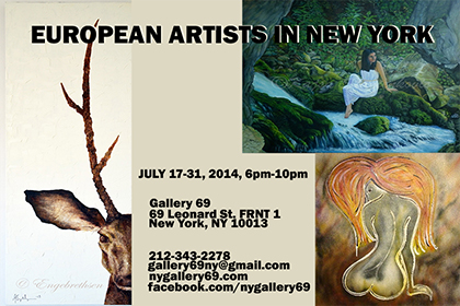 Gallery 69 New York European artists in New York Anna Engebrethsen Manhattan